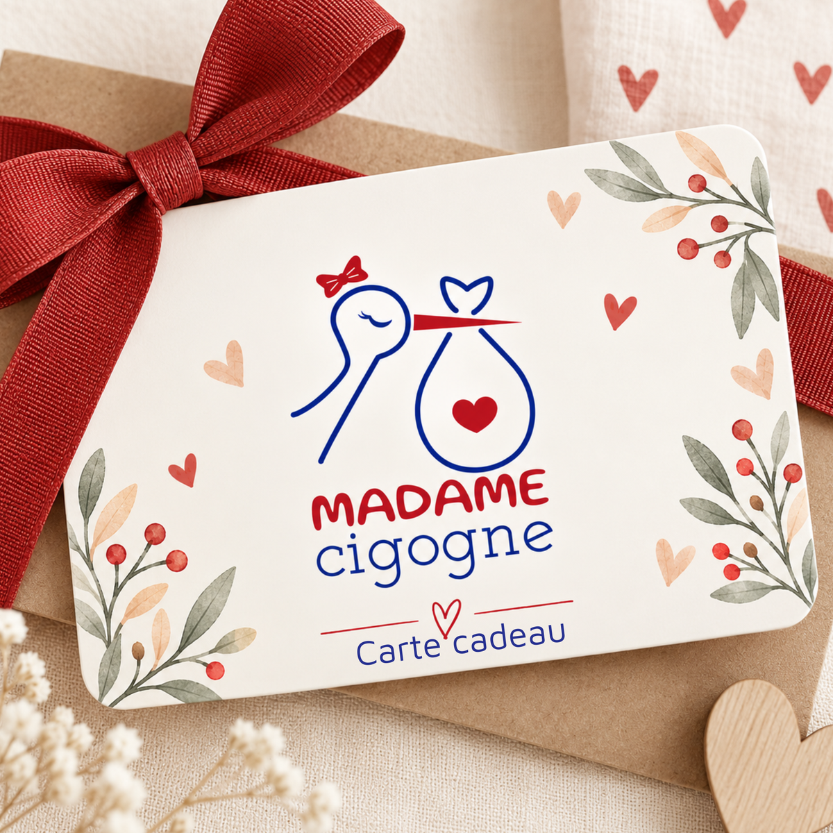 Carte cadeau - Madame cigogne