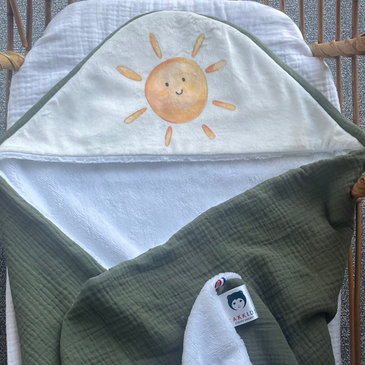 Cape de bain bébé petit soleil