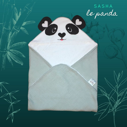 cape de bain bébé panda