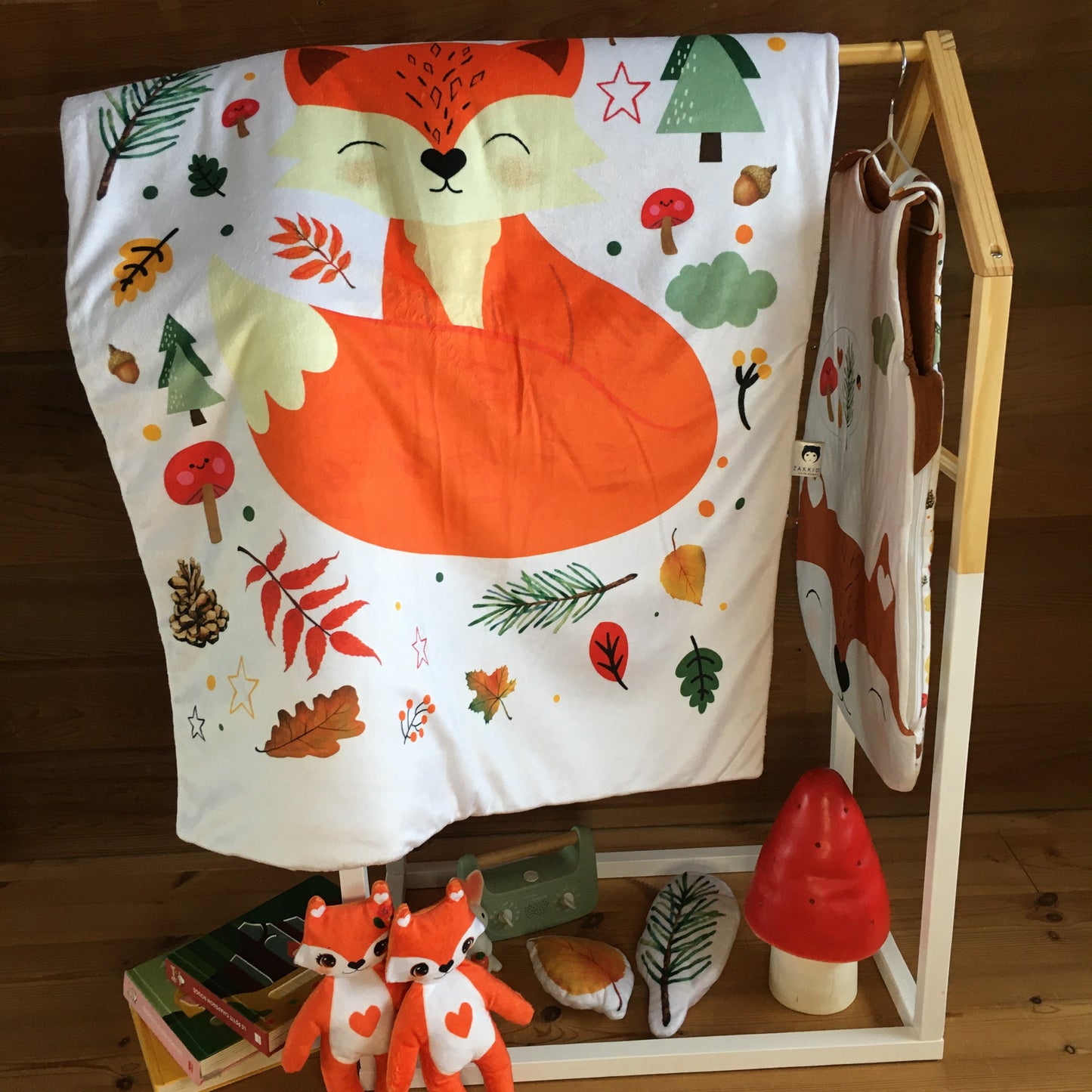 couverture bébé thème renard