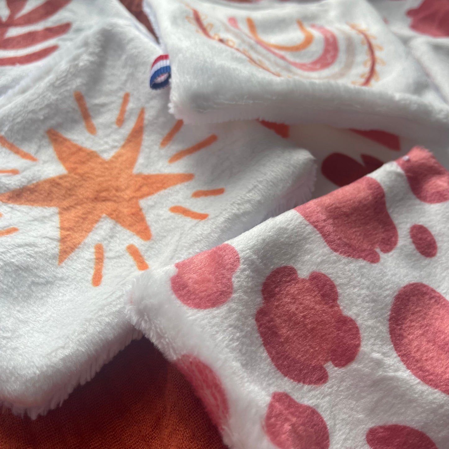 Lingettes lavables bébé – thème bohème