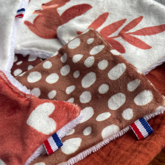 lingettes lavables bébé – thème forêt