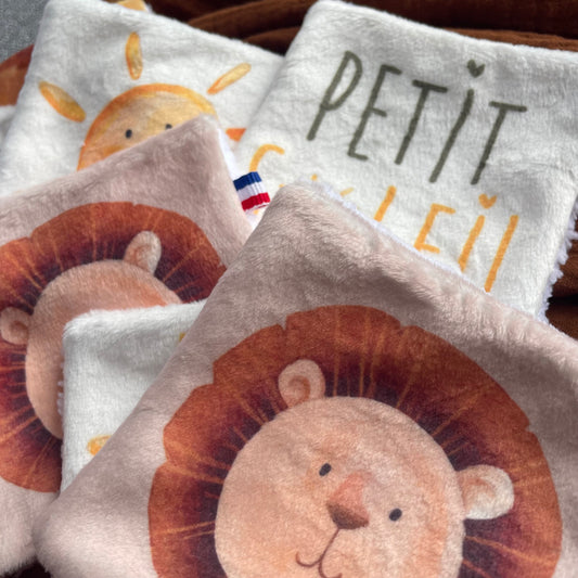 lingettes lavables bébé – thème savane