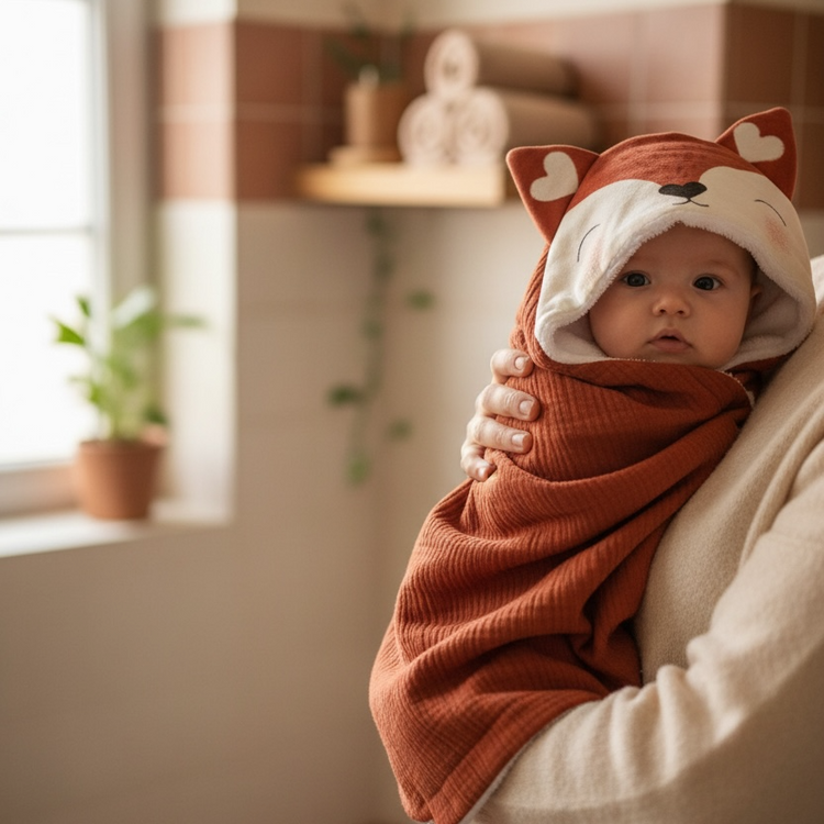 cape de bain bébé personnalisée