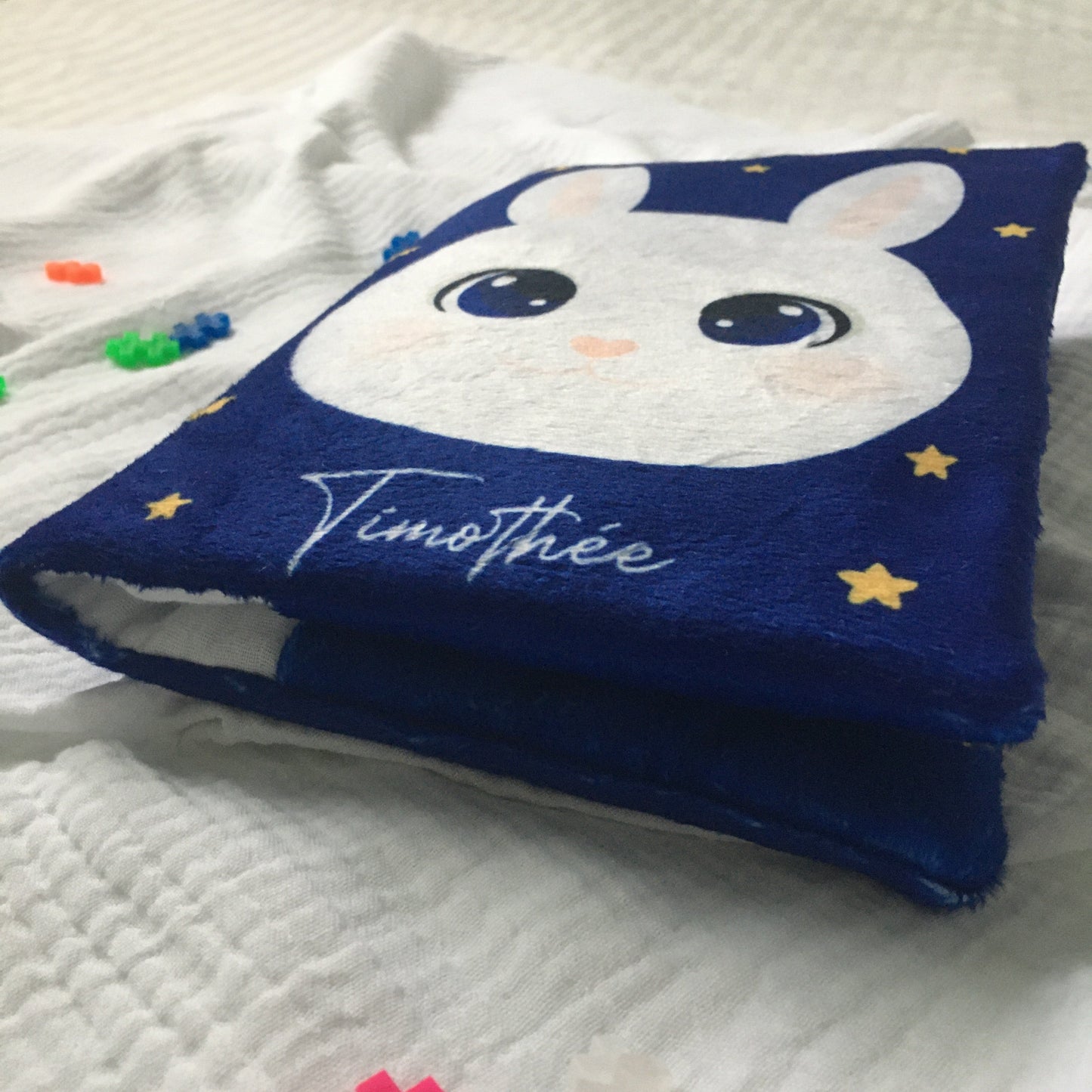 Protège carnet de santé bébé lapin