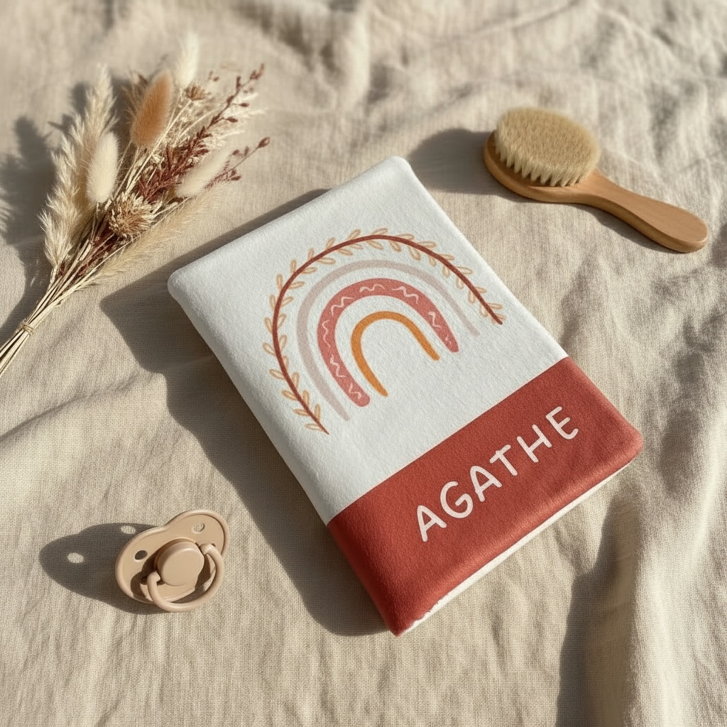 Protège carnet de santé bébé bohème