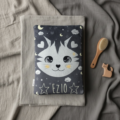Protège carnet de santé bébé chat