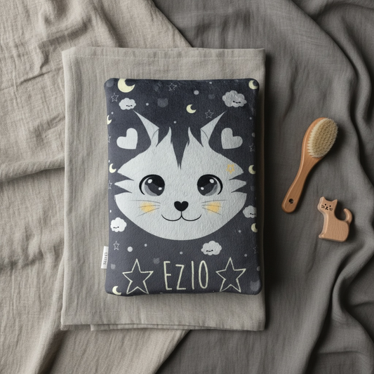 Protège carnet de santé bébé chat