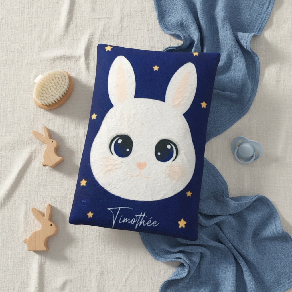 Protège carnet de santé bébé lapin