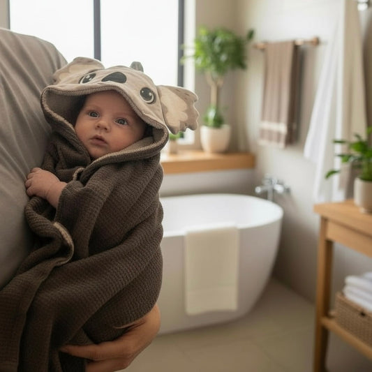 Cape de bain bébé koala