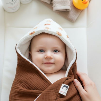 Cape de bain bébé petit soleil
