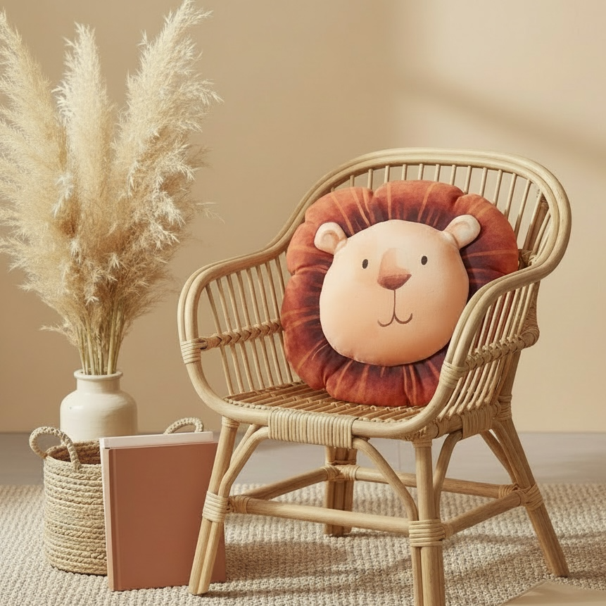 Coussin naissance lion