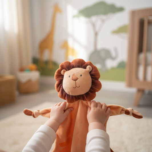 Doudou bébé lion