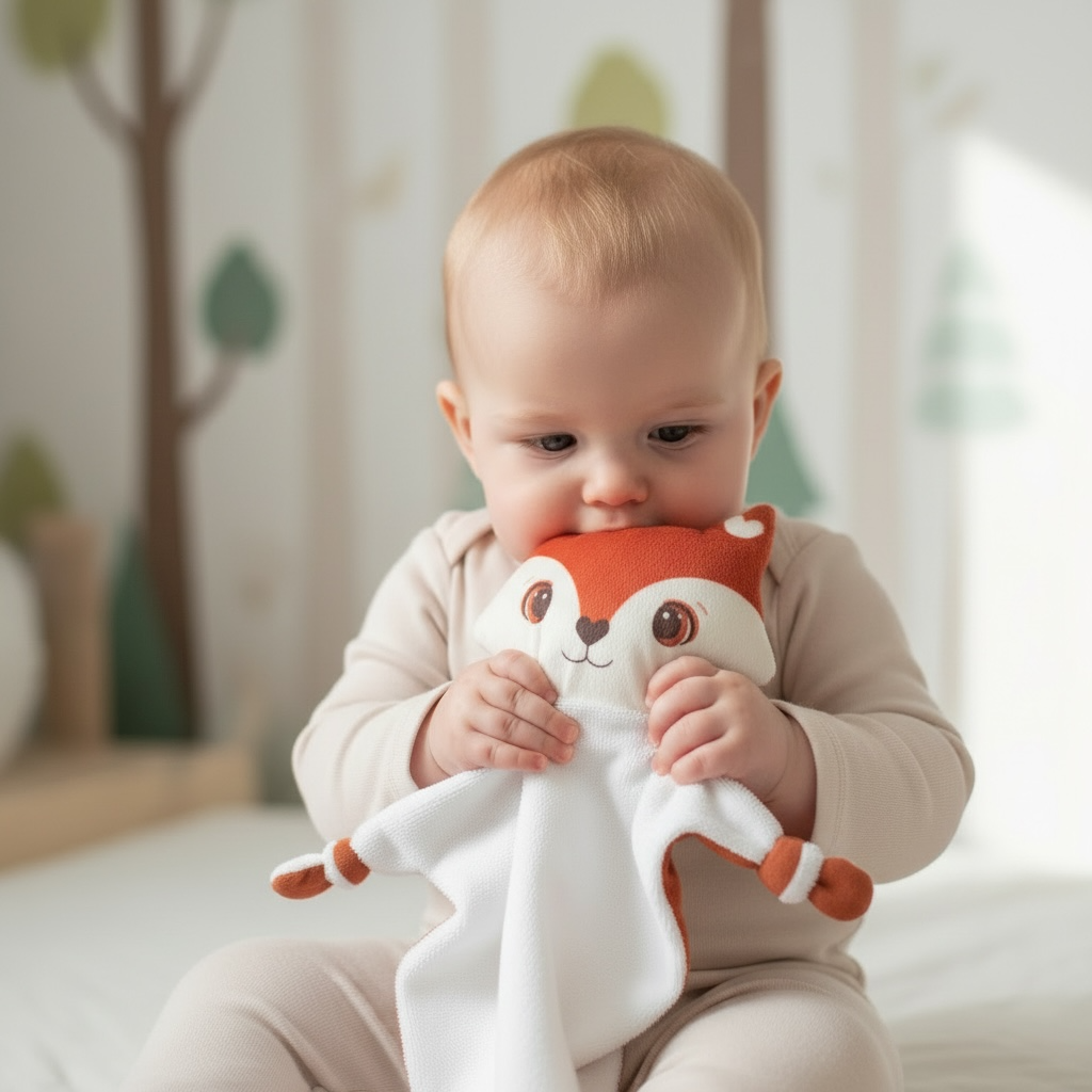 Doudou bébé renard
